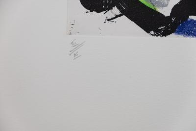 Jean MIOTTE : Composition abstraite D - Gravure originale signée 2