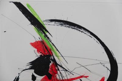Jean MIOTTE : Composition abstraite D - Gravure originale signée 2