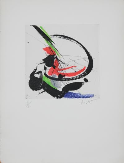 Jean MIOTTE : Composition abstraite D - Gravure originale signée 2