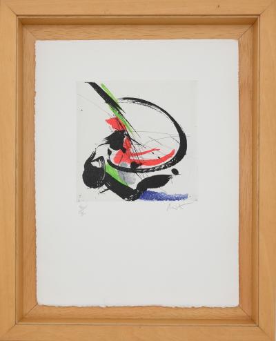 Jean MIOTTE : Composition abstraite D - Gravure originale signée 2