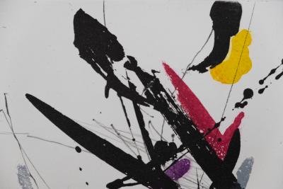 Jean MIOTTE : Composition abstraite H - Gravure originale signée 2