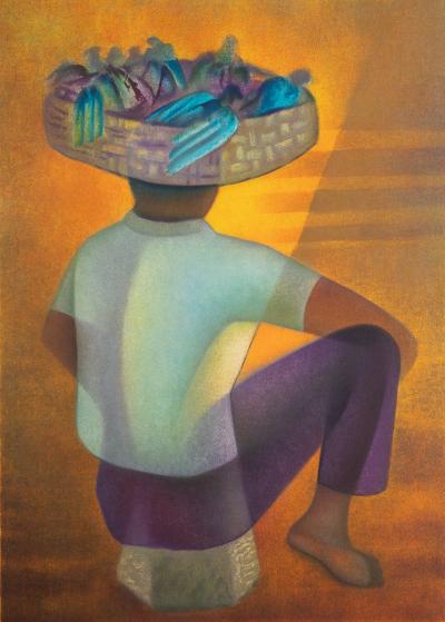 Louis TOFFOLI : Vendeur d’oiseaux - Lithographie originale signée 2