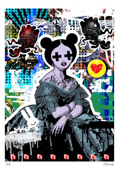 Jordan PANKOV - Ingres Princess Albert de Broglie 2 - Signed and numbered screenprint 2
