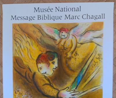 Marc CHAGALL - Affiche originale d’exposition - Maquettes pour l’oeuvre monumental - Mourlot - 1974 2