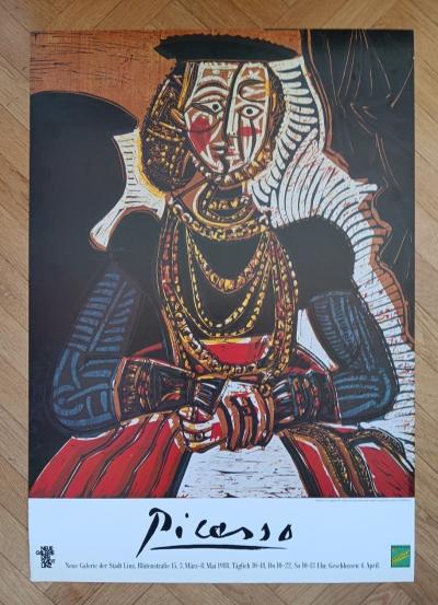 Pablo PICASSO - Affiche originale d’exposition - Neue Galerie Linz - 1988 2