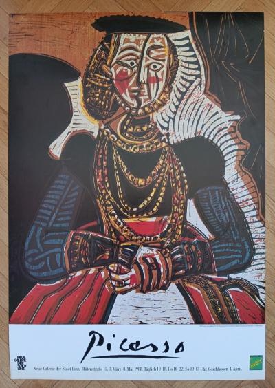 Pablo PICASSO - Affiche originale d’exposition - Neue Galerie Linz - 1988 2