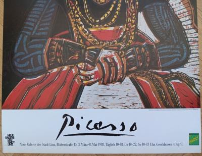 Pablo PICASSO - Affiche originale d’exposition - Neue Galerie Linz - 1988 2