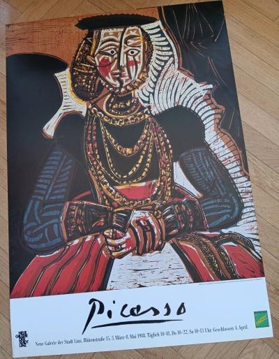 Pablo PICASSO - Affiche originale d’exposition - Neue Galerie Linz - 1988 2