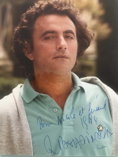 Gérard Fouquet - Richard Bohringer autographe, 1984 - tirage lambda 2