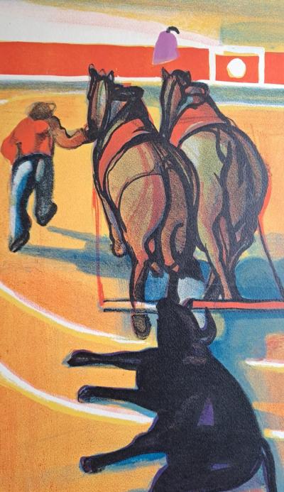 Georges BRIATA - Scène de tauromachie - Lithographie originale signée au crayon 2