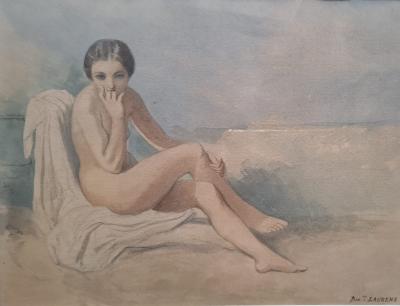 Joseph Bonaventure LAURENS - Le modèle - Lithographie signée 2