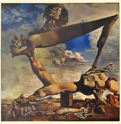 Salvador Dali, Original exhibition poster, Rotterdam museum, 1970 2