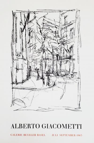 Alberto Giacometti, original poster Galerie Beyeler, 1963 2