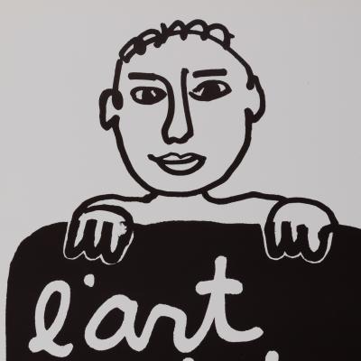 BEN : L’art c’est de tirer la couverture à soi - Affiche originale 2