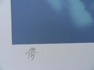 Michel BEZ: The Blue Horses - Original signed lithograph 2