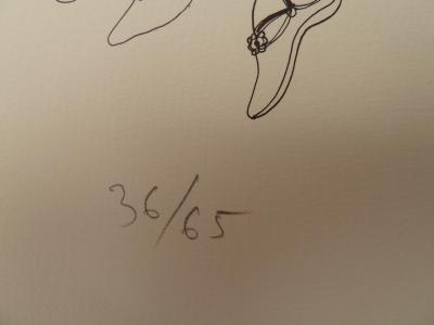 François BOUCHEIX: The Musician Roosters - Original signed lithograph 2