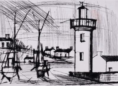 Bernard BUFFET : Le phare - Gravure originale signée 2
