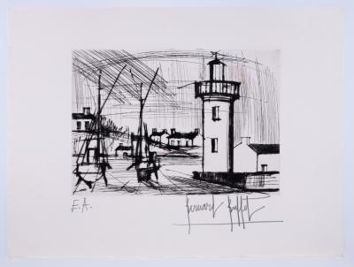 Bernard BUFFET : Le phare - Gravure originale signée 2