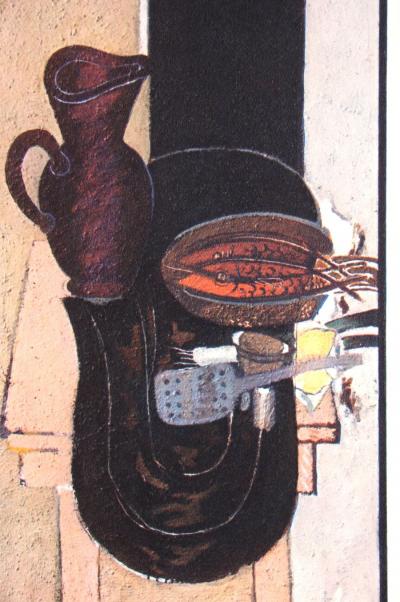 Georges BRAQUE (d'après) - La Table de cuisine , 1946 - Héliogravure signée et datée 2