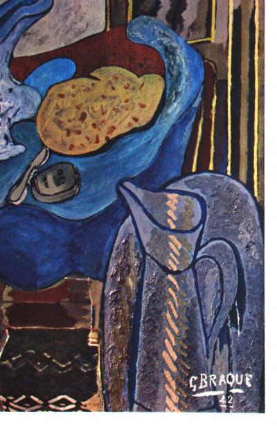Georges BRAQUE (d'après) - La Toilette devant la fenêtre , 1946 - Héliogravure signée et datée 2