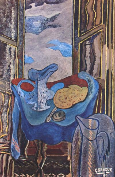 Georges BRAQUE (d'après) - La Toilette devant la fenêtre , 1946 - Héliogravure signée et datée 2
