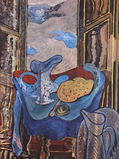 Georges BRAQUE (d'après) - La Toilette devant la fenêtre , 1946 - Héliogravure signée et datée 2