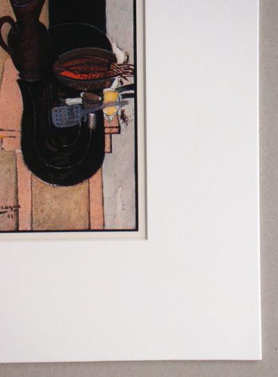 Georges BRAQUE (d'après) - La Table de cuisine , 1946 - Héliogravure signée et datée 2