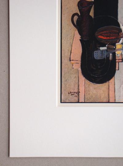 Georges BRAQUE (d'après) - La Table de cuisine , 1946 - Héliogravure signée et datée 2