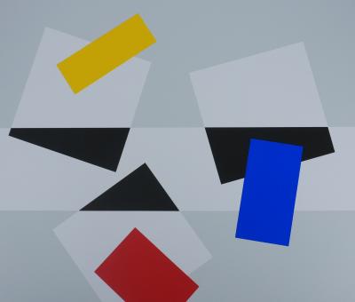 Joël FROMENT : Composition colorée - Sérigraphie originale Signée 2