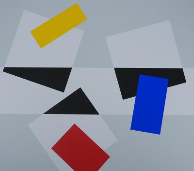 Joël FROMENT : Composition colorée - Sérigraphie originale Signée 2