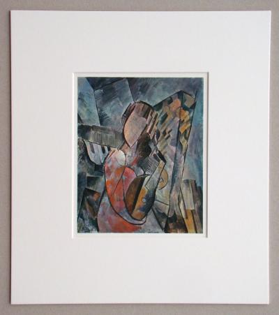 Pablo PICASSO (d’après) - Femme à la guitare, 1946 - Héliogravure signée et datée 2