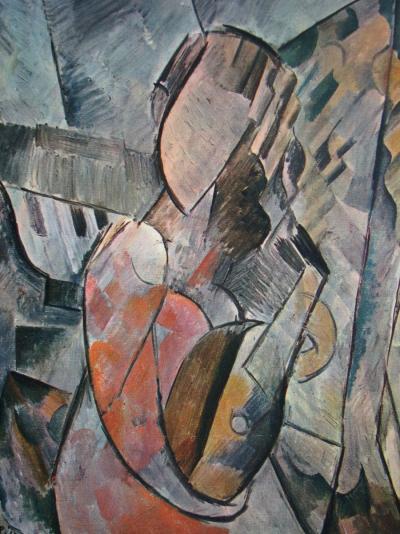 Pablo PICASSO (d’après) - Femme à la guitare, 1946 - Héliogravure signée et datée 2