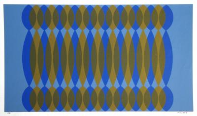 Dordevic MIODRAG - Composition Kinetic, 1967 - Original screenprint signed 2