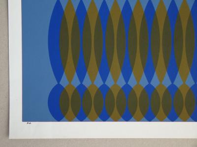 Dordevic MIODRAG - Composition Kinetic, 1967 - Original screenprint signed 2