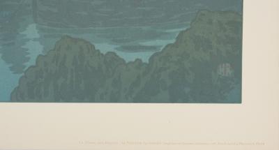 Henri RIVIERE : La féérie des heures, Premier Quartier, Lithographie originale signée 2