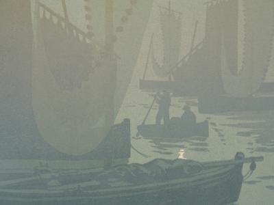 Henri RIVIERE : La féérie des heures, Premier Quartier, Lithographie originale signée 2