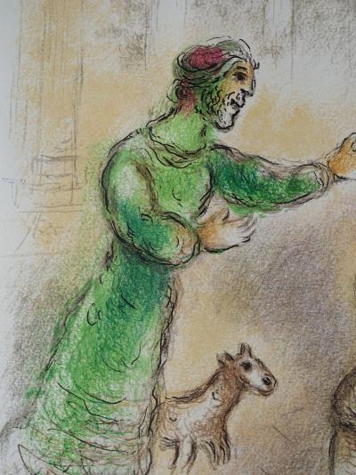 Marc CHAGALL : La paix retrouvée, Lithographie, 1989 2
