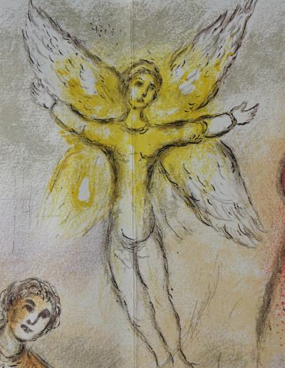 Marc CHAGALL : La paix retrouvée, Lithographie, 1989 2