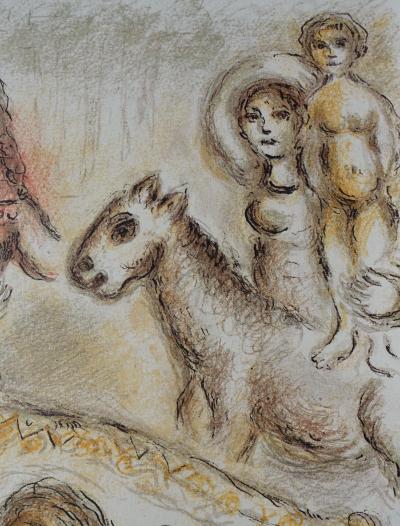 Marc CHAGALL : La paix retrouvée, Lithographie, 1989 2