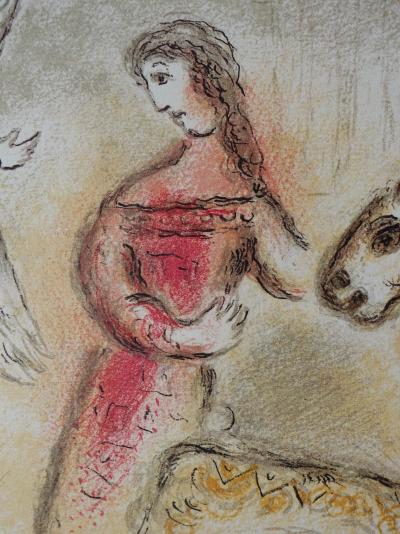 Marc CHAGALL : La paix retrouvée, Lithographie, 1989 2