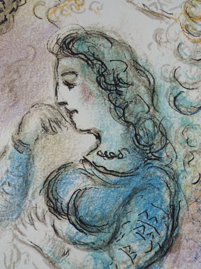 Marc CHAGALL : La paix retrouvée, Lithographie, 1989 2