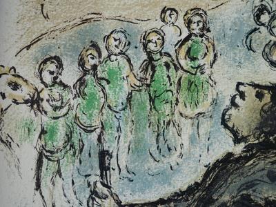 Marc CHAGALL : Le prêtre et l’appel aux dieux, Lithographie, 1989 2