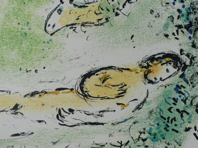 Marc CHAGALL : Athéna endort Ulysse, Lithographie, 1989 2