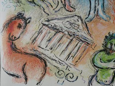 Marc CHAGALL : Le monde souterrain, Lithographie, 1989 2