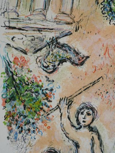 Marc CHAGALL : Le monde souterrain, Lithographie, 1989 2