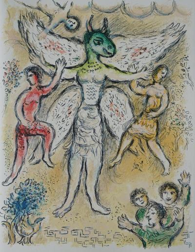 Marc CHAGALL : Eupithès prince d’Ithaque, Lithographie, 1989