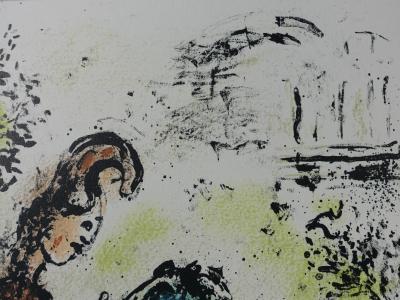 Marc CHAGALL : Athéna et le cheval, Lithographie, 1989 2