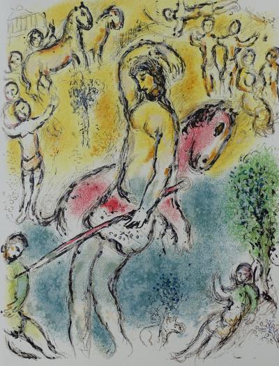 Marc CHAGALL : Le retour d’Ulysse, Lithographie, 1989