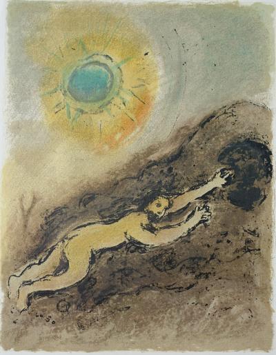 Marc CHAGALL : Sisyphe, Lithographie, 1989 2