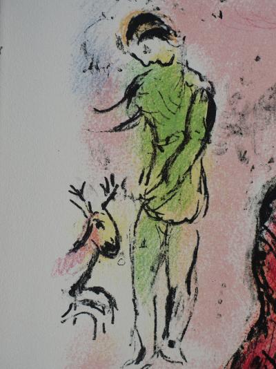 Marc CHAGALL : Ulysse se fait connaître, Lithographie, 1989 2